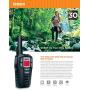 Uniden SX307-3C FRS 3-Pack, Up to 30-Mile Range, Walkie Talkies, 22-Channel FRS 2-Way Radios - Black