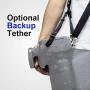 UBeesize Bundle 51" Adjustable Travel Video Phone Tripod Stand & Camera Neck Shoulder Sling Strap, Compatible with Smartphone & Camera.