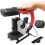Movo MicRig Extreme Sport Edition - Video Grip Handle with Integrated Stereo Microphone, Windscreen, and Fisheye Lens for iPhone 5, 5C, 5S, 6, 6S, 7, 8, X, XS, XS Max, 11, 11 Pro, Samsung Galaxy Note