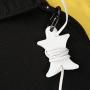Nite Ize Curvyman Cord Supervisor Earbud Organizer, Headphone Cord Wrap - Compact, Durable, and Lightweight, White