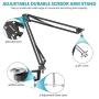 Neewer 2 Packs Dimmable 5600K Mini USB LED Video Light and Desktop Clamp Suspension Boom Scissor Arm Stand for LiveStreaming/Gaming/YouTube/TikTok Video/Fill Lighting/Photography