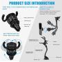 Car Phone Mount, LoyaForba Universal Phone Holder For Car Cell Phone, 360 Degrees Dashboard Desk Wall Bracket for GPS Navigation and Any Smartphone