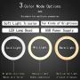 10 Inch Ring Light with Stand & Phone Holder, 3 Lighting Modes and 10 Brightness Levels of Dimmable Tabletop LED Ring Light for YouTube Video/Live Streaming/Selfie/Vlog/Photography/Makeup