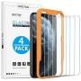 OMOTON [4-Pack] Screen Protector for iPhone 11 Pro Max/ iPhone Xs Max, 6.5 inch - Tempered Glass/Guide Frame/Easy Installation