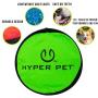 Hyper Pet Flippy Flopper Dog Frisbee Interactive Dog Toys [Flying Disc Dog Fetch Toy – Floats in Water & Safe on Teeth] (Colors Will Vary)