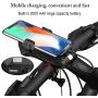 Bicycle Light Waterproof Cycling Light,Tsuinz LED Light Bike Horn and Power Bank Frontlight with 3 Modes, USB Rechargeable and Easy to Install Bike Light, Cycling Safety Commuter Flashlight