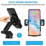 HonShoop Car Phone Mount Wireless Charger, Wireless Car Charger 10W/7.5W, Auto-Clamping Car Wireless Charger Air Vent Dashboard Car Mount, Compatible with iPhone X/XR/Xs/Xs Max/8/8 Plus ect (Silver)