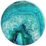 Teal Marble Agate Design PopSockets Grip and Stand for Phones and Tablets