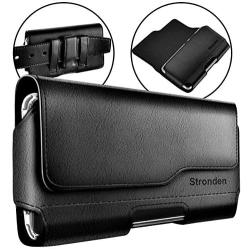 Stronden iPhone SE (2020) iPhone 8 iPhone 6S 7 Belt Case with Clip, Apple iPhone 8 Leather Belt Clip Case Holster Pouch Sleeve Flip Cover Cell Phone Holder (Fits Otterbox Commuter/Symmetry Case)