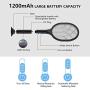 Bug Zapper Racket, 2 in 1 Electric Fly Swatter with Mount, Auto Mosquitoes Killer Lamp 3800V, PliPla Battery Powered Handheld Insert Zapper for Camping, Patio, Indoor and Outdoor