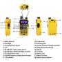 BAOFENG UV-5R Plus Qualette 5W Dual Band Two Way Radio Walkie Talkies (Imperial Yellow)