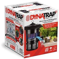 DynaTrap DT1100 Insect Trap Optional Wall Mount, 1/2 Acre Coverage, Black