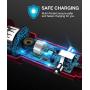 Car Charger, JSAUX Quick Charge 3.0 3A Dual USB Ports 36W Fast Car Adapter Metal Compatible with Samsung Galaxy S10 S9 S8 S20 Plus Note 10 9 8 S7, iPhone Xs Max XR X 8 7 6, iPad, LG G6 V20, Moto Red