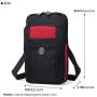 Sentient Wolf Water-Resistant Oxford Fabric Multifunction Phone Bag One Shoulder Phone Waist Bag Diagonal Cross Bag Smart Phone Case Outdoor Bag