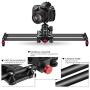 Zecti Camera Slider, Adjustable Carbon Fiber Camera Dolly Track Slider Video Stabilizer Rail for Camera DSLR Video Movie Photography Camcorder Stabili (15.7” Carbon Fiber Camera Slider Dolly Track)