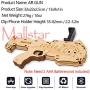 AR Games Gun Augmented Reality Bluetooth Game Controller with Cell Phone Stand Holder Portable and Eco-Friendly Wood AR Toy with 360° AR Games for iPhone Android (Medium)