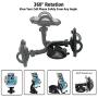 Car Phone Mount,OHLPRO Cell Phone Holder Car Dash Windshield Dashboard Universal 360°Adjustable Rotating for iPhone Samsung Sony Google All 4"- 6.4" Smartphones (Silver)
