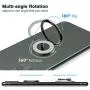 Allengel Bling Phone Ring Holder Metal for Strongly Magnetic Car Mount Compatible with iPhone, Samsung, LG, Sony, HTC - Black