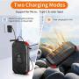 Solar Power Bank 30000mAh, Solar Charger Wireless Portable Charger 18W with 5 Outputs & Type-c Input 4 Lighting Modes Super Bright Flashlight Waterproof Phone Charger for Camping Outdoor