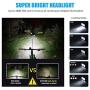 WASAGA TECOVE 1000 Lumens Bike Headlight Front Bicycle Light - Super Bright USB Rechargeable Bike Light for Commuters, Road Cyclists & Mountain Bikers
