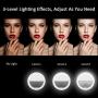 Selfie Ring Light - Mini Led Camera Ringlight for YouTube Video/Photography, for Live Stream/Makeup Compatible with iPhone, Android Smart Phones (White, 2 Pack)