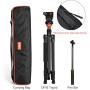 Fluid Head Tripod, COMAN Video Tripod Aluminium Alloy 70.8 inch for Canon Nikon Sony DSLR Camera