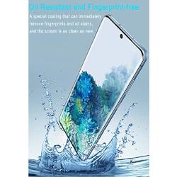 Galaxy S20 Ultra Screen Protector, [2 Pack] Tempered Glass 3D Full Edge Covered/Support Fingerprint Unlock/Anti-Bubble HD Clear/Case Friendly Glass Protector for Samsung Galaxy S20 Ultra