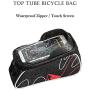 BYBYC Bicycle Bag Bicycle Front Shelf Large Storage Bag Waterproof 6.0 Inch Touch Screen Mobile Phone Bag, Outdoor Cycling Bicycle Accessories