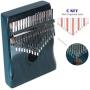 Moozica 17 Keys Kalimba Marimba, Solid Mahogany Wood Professional Thumb Piano Musical Instrument Gift (Mahogany-K17MB)