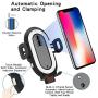 Wireless Car Charger CD Phone Mount, CD Slot Charging Holder Auto Clamping CD Player Phone Mount Air Vent Compatible with iPhone 11 Pro XS Max XR X 8 Galaxy S10 Plus S9 S8 S7 S6 Note 10 9 8