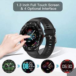 CanMixs Smart Watch for Android iOS Phones, 1.3" Touch Screen Bluetooth Fitness Tracker Watches for Men Women, IP67 Waterproof Activity Tracker with Heart Rate Monitor Sleep Compatible Samsung iPhone