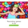 GordVE Kids Camera Toys for Boys,Gifts Rechargeable Shockproof Cute Cartoon Frog Design Mini Camera for Girls Anti-Shake Children Digital Video Camera with Games DIY Video Effects Indoor Outdoor