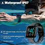 Smart Watch, Smartwatch for Android Phones, Waterproof Fitness Watch with Blood Pressure Heart Rate Monitor Sport Activity Tracker Watch with Pedometer Calorie Compatible for Samsung iOS Women Men
