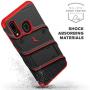 ZIZO Bolt Series for Samsung Galaxy A20 Case | Heavy-Duty Military-Grade Drop Protection w/Kickstand Included Belt Clip Holster Tempered Glass Lanyard Galaxy A50 - Black/Red