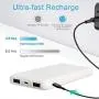 Portable Charger Power Bank 10000mAh - External Battery Pack with Dual USB Ports and USB-C Input, Compact High-Speed Charging Backup Phone Charger, Compatible for iPhone, Samsung, iPad, etc.