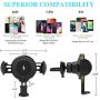 Wireless Car Charger Mount, KNGUVTH Auto Clamping Car Wireless Charger 10W 7.5W Qi Fast Charging Car Phone Holder Air Vent Compatible with iPhone 11 Pro Max Xs X XR 8+, Samsung S10 S10+ S9 S9+ S8 S8+ 