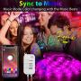 50FT/15M LED Strip Lights,TATUFY LED Light Strips Bluetooth Wireless Smart Phone App Controlled Music 5050 RGB Tape Lights for Home Party Birthday Bar Club Decoration