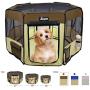 JESPET Pet Dog Playpens 36", 45" & 61" Portable Soft Dog Exercise Pen Kennel with Carry Bag for Puppy Cats Kittens Rabbits, Indoor/Outdoor Use