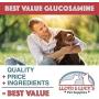 Best Value Glucosamine for Dogs Hip and Joint Supplement with Chondroitin MSM and Vitamin C, 60 or 180 Chewable Liver-Flavored Tablets