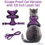 rabbitgoo Cat Harness and Leash for Walking, Escape Proof Soft Adjustable Vest Harnesses for Medium Large Cats, Easy Control Breathable Pet Safety Jacket with Reflective Strips & 1 Metal Leash Ring rabbitgoo Cat Harness and Leash for Walking, Escape Proof Soft Adjustable Vest Harnesses for Medium Large Cats, Easy Control Breathable Pet Safety Jacket with Reflective Strips & 1 Metal Leash Ring