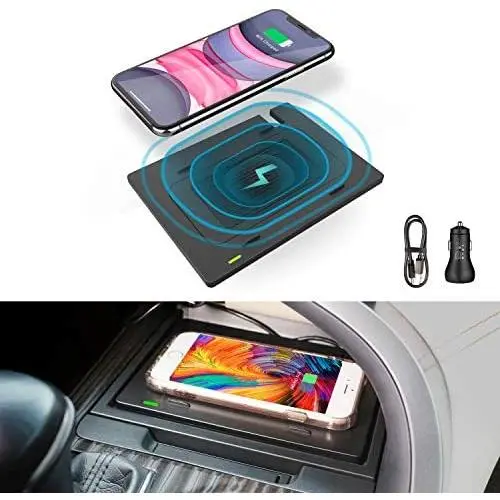 CarQiWireless Wireless Charger for Toyota Camry 2018 2019 2020 2021 + Fast Charging Charger, Anti-slip 3 Coils Smartphone Wireless Charging Pad fit for Toyota Camry 2021 2020 2019 2018 - Fast Charging CarQiWireless Wireless Charger for Toyota Camry 2018 2019 2020 2021 + Fast Charging Charger, Anti-slip 3 Coils Smartphone Wireless Charging Pad fit for Toyota Camry 2021 2020 2019 2018 - Fast Charging
