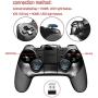 Wireless BT4.0+2.4G Wireless Mobile Gamepad Controller Joystick Compatible iOS/Android Mobile Phone/Tablet/PC(Android 6.0or ios11.0 or Above)