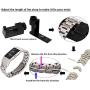 Charge 2 Accessories Bands for Fitbit, SailFar 3PCS Stainless Steel Metal Replacement Bracelet Strap Wrist Smart Watch Band for Fitbit Charge 2 HR, Small/Large, Men/Women, Silver, Rose Gold, Black