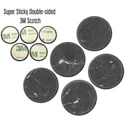 Shungite Stickers for Cell Phone Round Matte