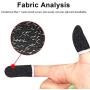 DYSQO 4 Pcs Pubg Finger Sleeves Ector Gaming Controller Finger Cover Sweat Proof Gaming Finger Gloves Non-Scratch Sleeve Sensitive Mobile Touch Screen Sleeves Best for PUBG Shoot and Aim Keys