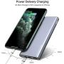 TOZO WB1 Portable Charger 10000mAh Super Slim and Light Fast Power Bank 18W PD+Quick Charge 3.0 High-Speed Charging External Battery Pack with USB C Input/Output for iPhone,iPad,Samsung and More Gray