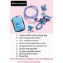 [2020 Upgrade Styles]DIY Protector Stitch Set,Data Cable USB Charger Data Line Earphone Wire Saver Protector Compatible for iPhone 7 8 Plus X iPad iPod iWatch Series (Stitch)