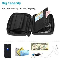 Bicycle Handlebar Bag, Mobile Phone Bag, Highly Sensitive Touch Screen, 360-degree Rotation, Suitable for 3.5-6.5 inch Smartphones (Black-2)