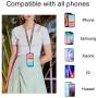Phone Lanyard, COCASES Wrist Lanyard and Neck Lanyard for Keys ID Badge Set Phone Tether for iPhone, Galaxy & Most Smartphones
