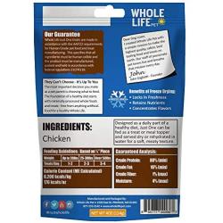 Whole Life Pet Healthy Dog Treats, Human-Grade Chicken, Protein Rich for Training, Picky Eaters, Digestion, Weight Control, Made in the USA, 4 Ounce